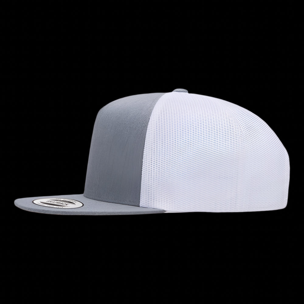 YP Classic Flat Bill - HEATHER GREY / WHITE