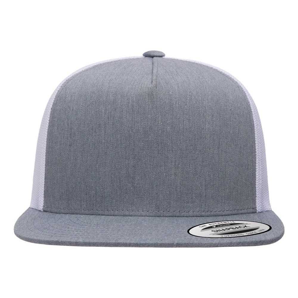 YP Classic Flat Bill - HEATHER GREY / WHITE